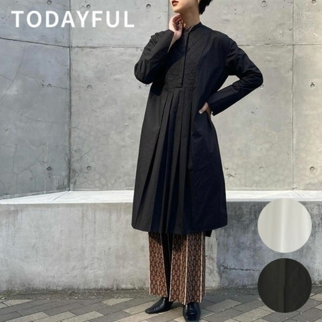 トップスtodayful キルティングシャツドレスワンピース