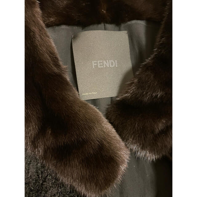 FENDI フェンディ　シルク　ファーコート