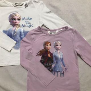 エイチアンドエム(H&M)のH&M アナ雪　ロンT 2枚セット(Tシャツ/カットソー)