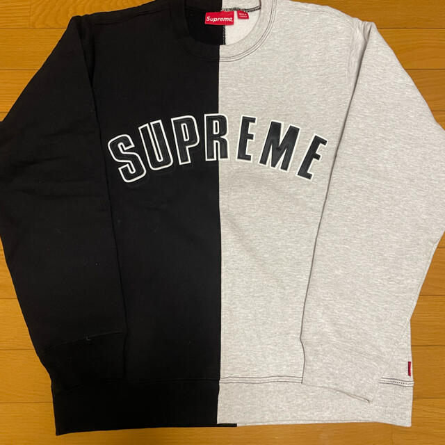 supreme 18AW Split Crewneck Sweatshirt Mスウェット