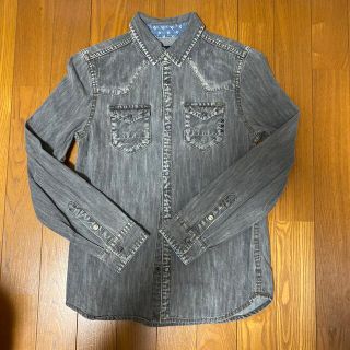 デニムダンガリー(DENIM DUNGAREE)のSCOTCH SHRUNK ダンガリーシャツ　140cm(ブラウス)