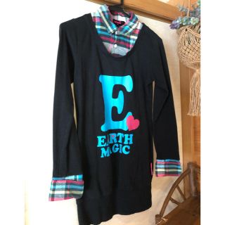 アースマジック(EARTHMAGIC)の値下げしました。アースマジック　トレーナーチュニック(Tシャツ/カットソー)