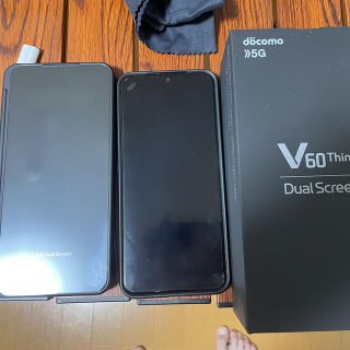 エルジーエレクトロニクス(LG Electronics)の【美品】lg v60 thinq 5g ドコモ版(スマートフォン本体)