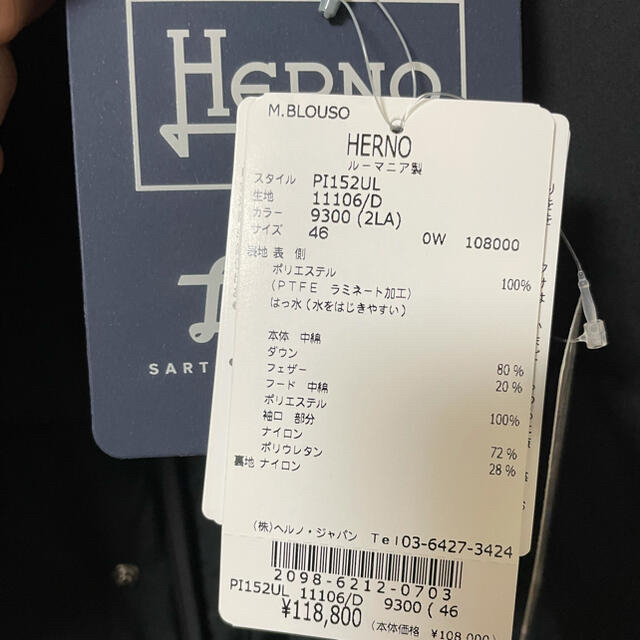 HERNO(ヘルノ)のHerno ラミナー メンズのジャケット/アウター(ダウンジャケット)の商品写真