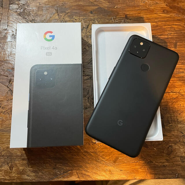 Google Pixel(グーグルピクセル)の【美品】Google Pixel 4a5G  ブラック スマホ/家電/カメラのスマートフォン/携帯電話(スマートフォン本体)の商品写真