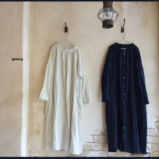 nest Robe 2way リネンシャーリングネックワンピース です♡