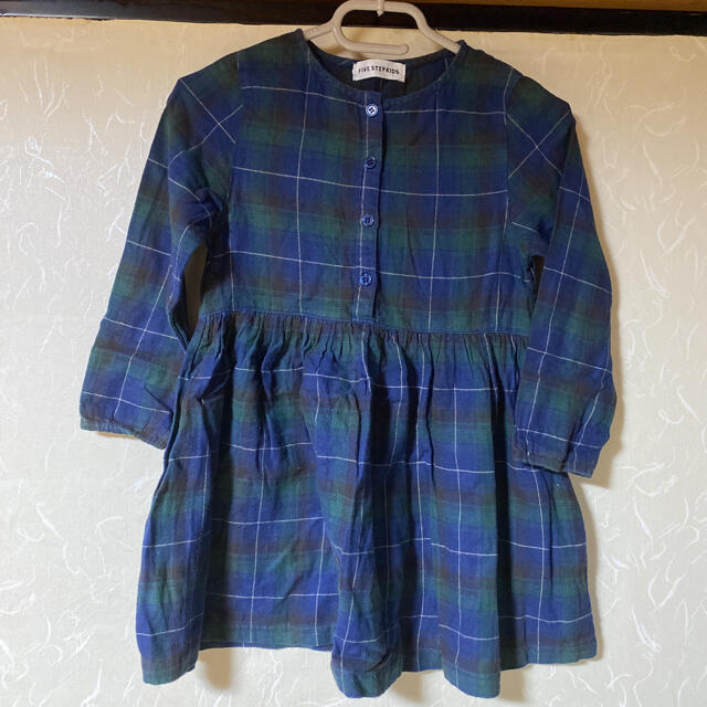 FIVE STEP KIDS ファイブステップキッズ チェックワンピース 120 キッズ/ベビー/マタニティのキッズ服女の子用(90cm~)(ワンピース)の商品写真