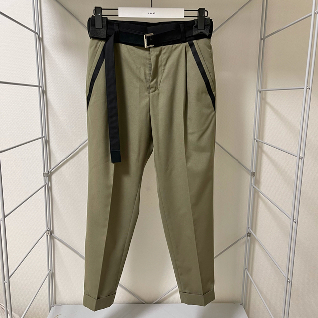 sacai Suiting Pants カーキ サイズ 1 サカイ