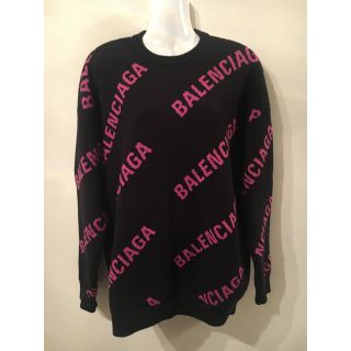 バレンシアガ(Balenciaga)のkira様専用　正規品　BALENCIAGA バレンシアガ　ロゴニット　　XS(ニット/セーター)