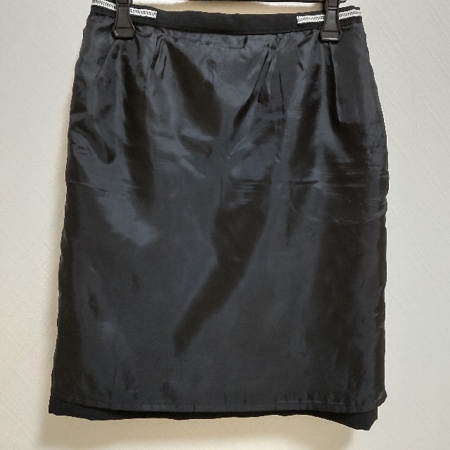 cecile(セシール)の事務服　スカート　黒 レディースのスカート(ひざ丈スカート)の商品写真