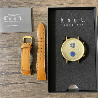 ノット(KNOT)のSOM0904様専用 KNOT 腕時計 AC-39YGYG クロノグラフ(腕時計)