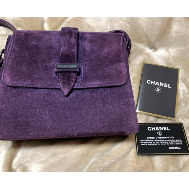 CHANEL - CHANEL スエードバック　紫