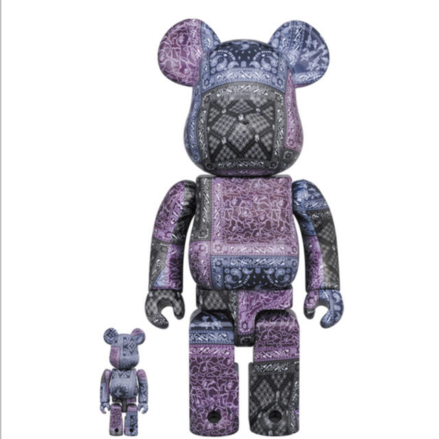 MEDICOM TOY(メディコムトイ)のBANDANA BE@RBRICK 100% & 400% エンタメ/ホビーのフィギュア(その他)の商品写真