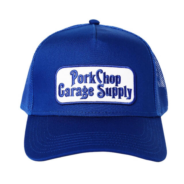 PorkChop ROUNDED WAPPEN CAP ブルー