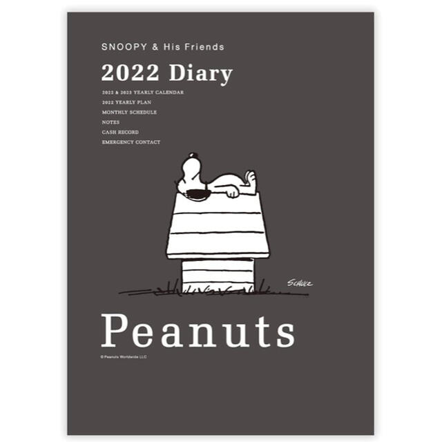 PEANUTS(ピーナッツ)のスヌーピー マンスリースケジュール 2022 インテリア/住まい/日用品の文房具(カレンダー/スケジュール)の商品写真