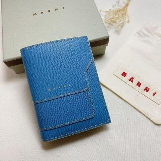 MARNI 折財布 コンパクトウォレット 水色