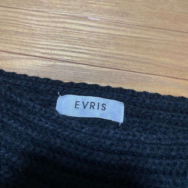 EVRIS(エヴリス)の【最安値】EVRIS 🖤 ボリュームリブショートニット ブラック レディースのトップス(ニット/セーター)の商品写真