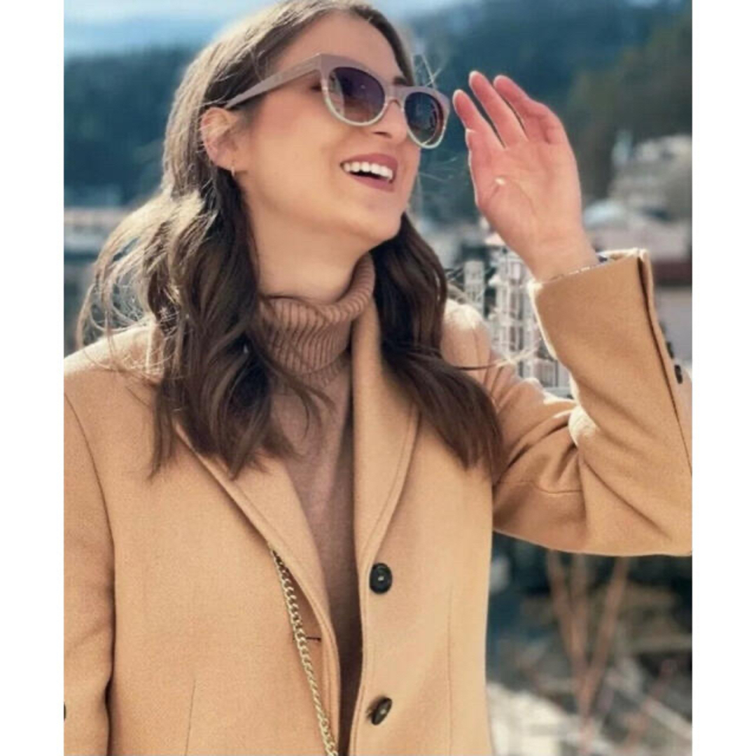 ZARA(ザラ)の新品 ZARA ウール混コート Mサイズ レディースのジャケット/アウター(チェスターコート)の商品写真