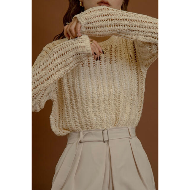 lawgy: loose mesh knit tops