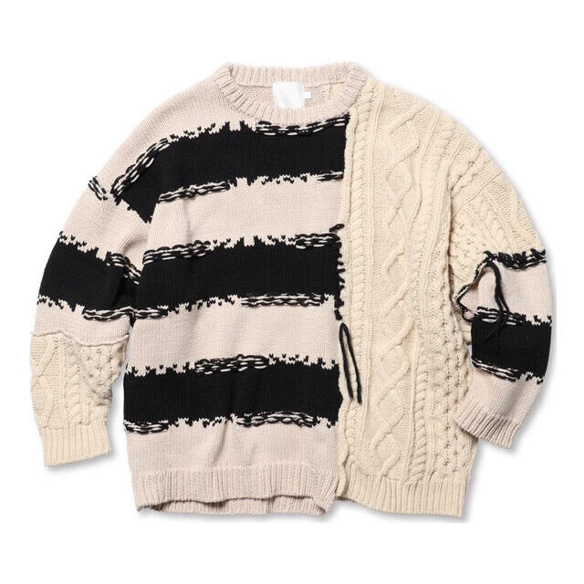 ROTOL franken multi crewneck knit