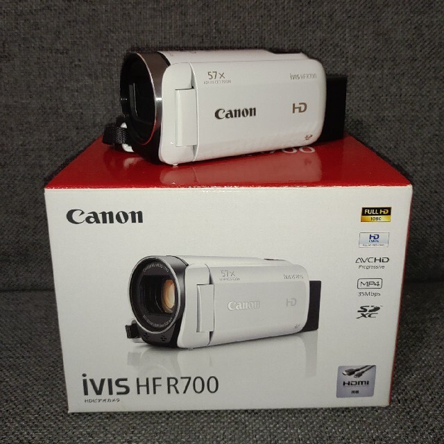 Canon(キヤノン)のmomonon様専用　不具合有りジャンク品　Canon  iVIS HFR700 スマホ/家電/カメラのカメラ(ビデオカメラ)の商品写真