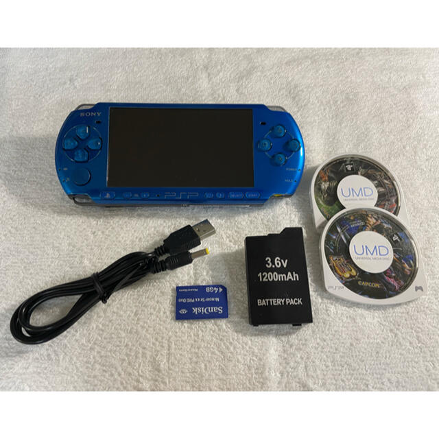 ☆ほぼ新品☆　PSP-3000  バイブラントブルー