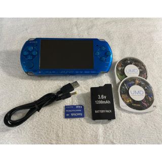 プレイステーションポータブル(PlayStation Portable)のPSP-3000  バイブラントブルー(携帯用ゲーム機本体)