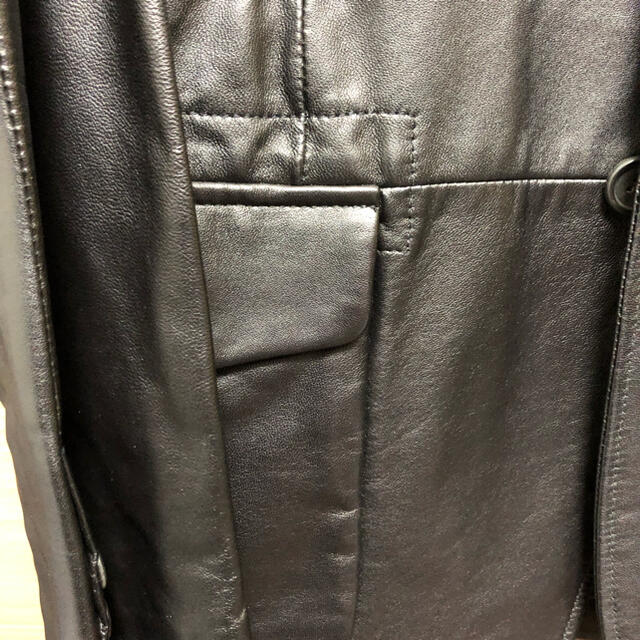 専用sizeM相当☆良品☆ダンヒル カーフレザーコート ダークグレー