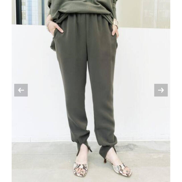 【Col Pierrot /コル ピエロ】 Rib Pants(KHAKI)