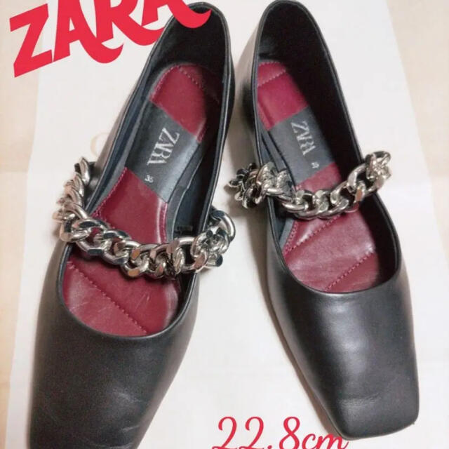 ZARA(ザラ)のザラ人気チェーンパンプス レディースの靴/シューズ(ハイヒール/パンプス)の商品写真