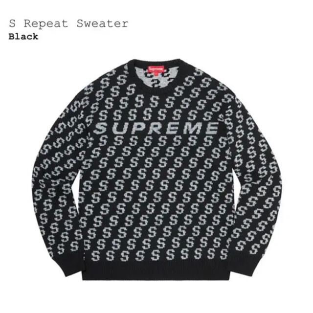 Supreme S Repeat Sweater Black Lサイズメンズ