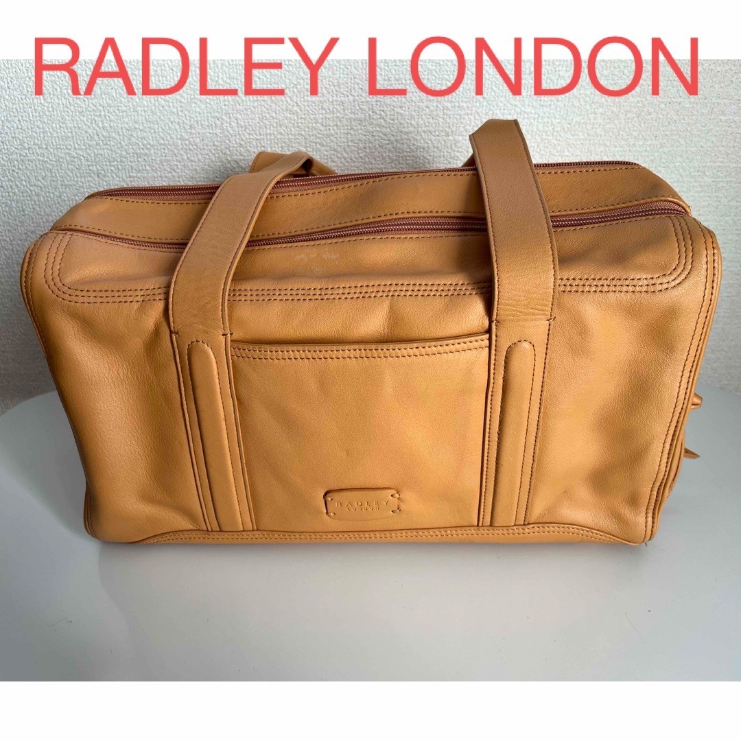 【入手困難】RADLEY LONDON　レザー　バッグ　キャメル　ビジネスバッグ レディースのバッグ(ボストンバッグ)の商品写真