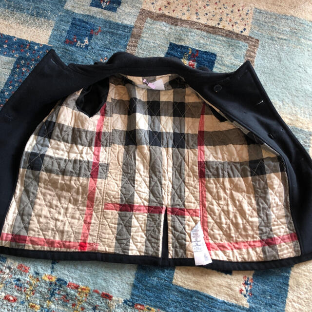 BURBERRY(バーバリー)のバーバリーチルドレン　ウールコート　ブラック　12Y 152 キッズ/ベビー/マタニティのキッズ服女の子用(90cm~)(コート)の商品写真