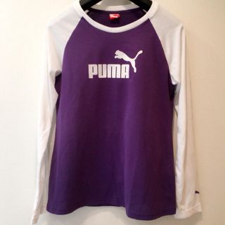 プーマ(PUMA)の値下げ 新品 PUMA ロンT 紫 スポーツウェア Tシャツ 長袖 ブランド(カットソー(長袖/七分))