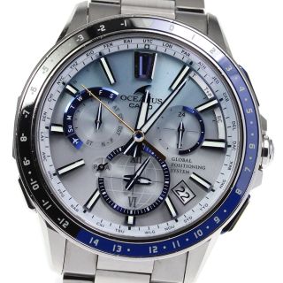 ☆美品★保証書付き【CASIO】カシオ オシアナス 世界限定200本 OCW-G1100S-1AJR ソーラー電波 メンズ【ev15】