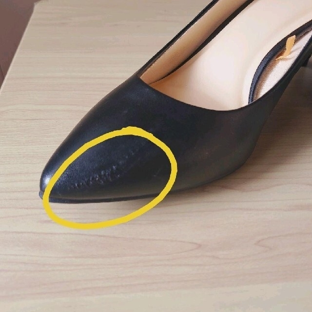 GU(ジーユー)のパンプス 黒 24.5cm レディースの靴/シューズ(ハイヒール/パンプス)の商品写真