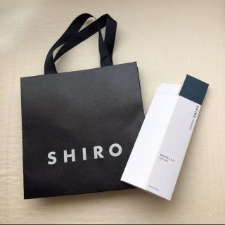 シロ(shiro)のSHIRO ショッパー ショップ袋 ホワイトリリー ヘアミスト空き箱(ショップ袋)