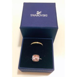 スワロフスキー(SWAROVSKI)のSWAROVSKI リング【ピンクストーンリングのみ】(リング(指輪))