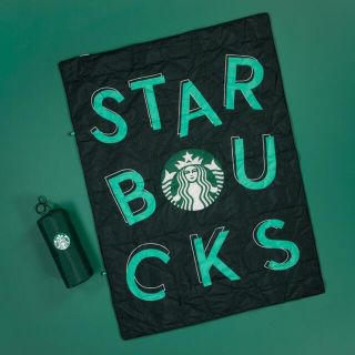 スターバックスコーヒー(Starbucks Coffee)の韓国　スタバ　簡易　ブランケット　キャンプ(その他)