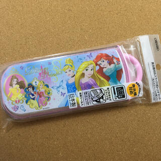 ディズニー(Disney)のスライド式 トリオセット☆プリンセス☆ピンク(弁当用品)