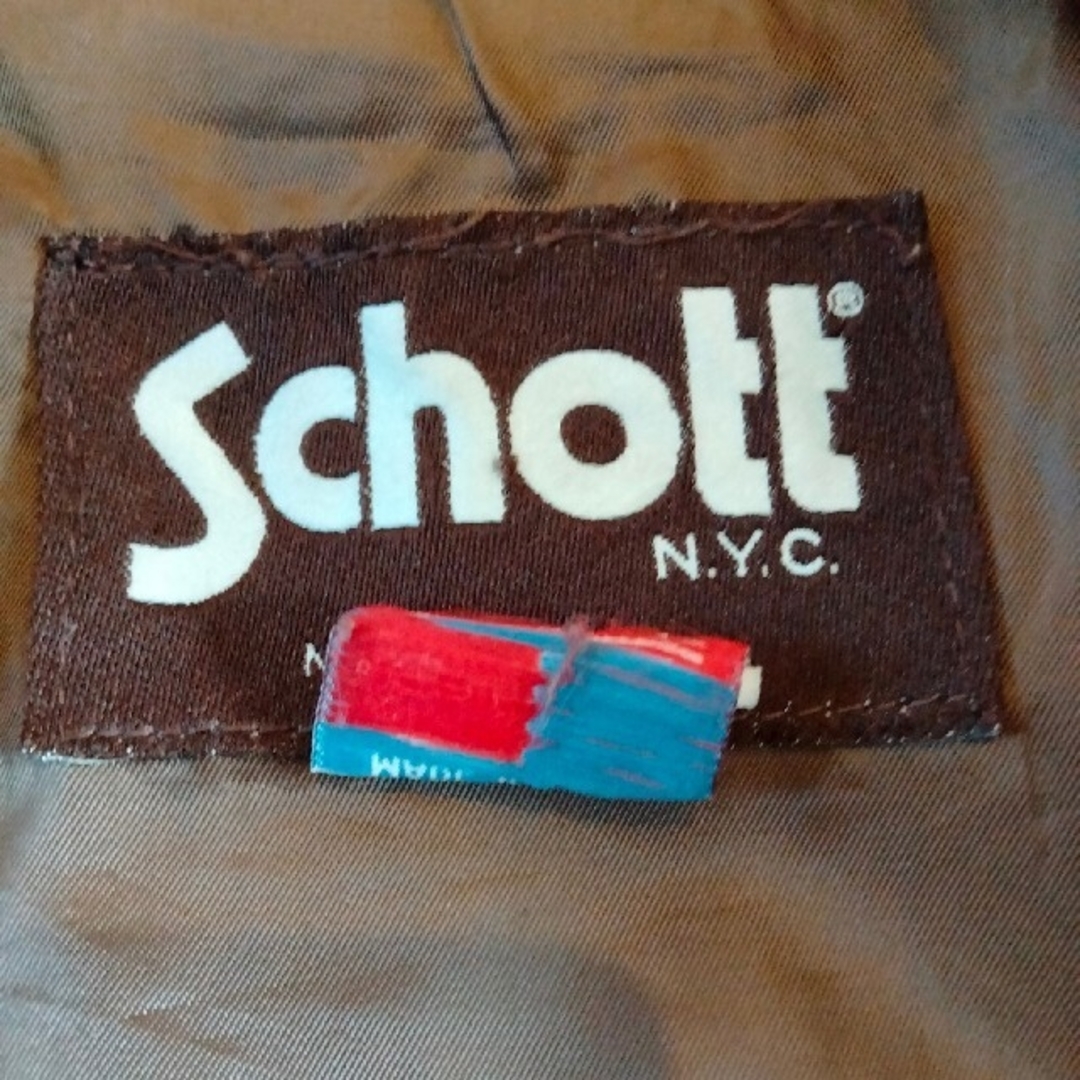 schott(ショット)のSCHOTT 革ジャン　made in USA 90年代前半　vintage メンズのジャケット/アウター(レザージャケット)の商品写真