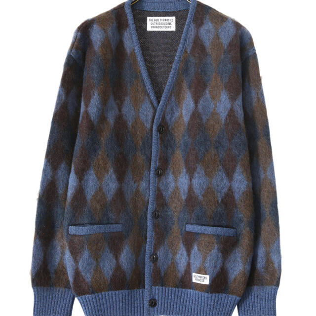 wacko maria DIAMOND MOHAIR CARDIGANカーディガン