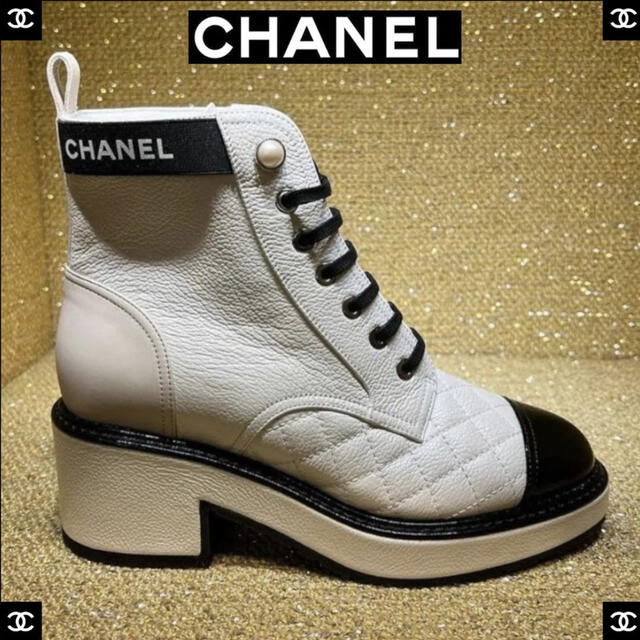 CHANEL♡レースアップブーツ www.bayusukses-p.id