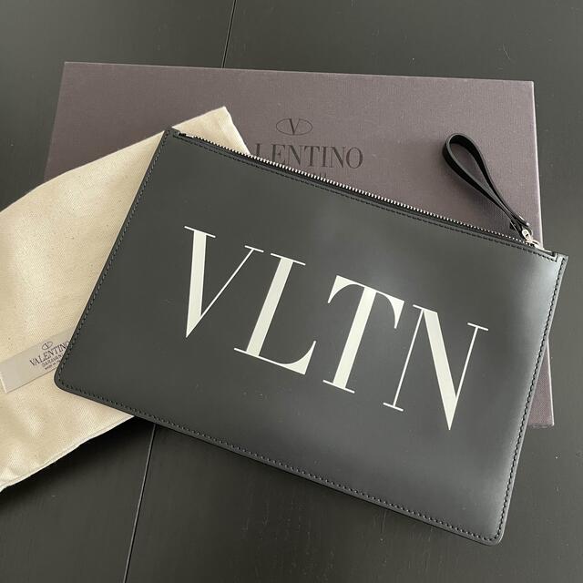 VLTN ヴァレンティノ クラッチ/ポーチ/バッグ/黒 ブラック