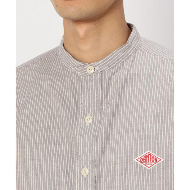 DANTON(ダントン)のシャツ ブラウス  40【DANTON】長袖バンドカラーシャツ TRD MEN  メンズのトップス(シャツ)の商品写真