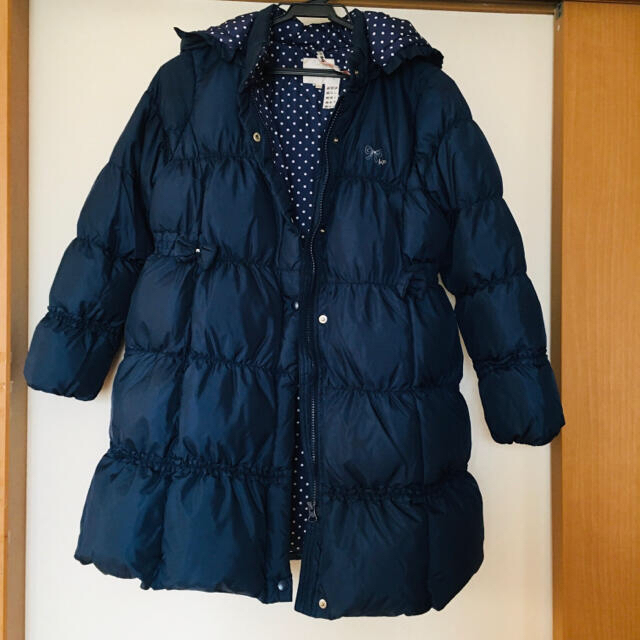 KP(ニットプランナー)のKP ダウンコート　140cm  ネイビー キッズ/ベビー/マタニティのキッズ服女の子用(90cm~)(ジャケット/上着)の商品写真