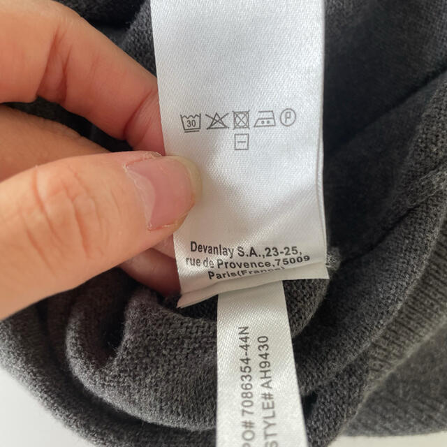 LACOSTE(ラコステ)の【clear様専用】ラコステ ウォッシャブル 綿 セーター ニット グレー メンズのトップス(ニット/セーター)の商品写真