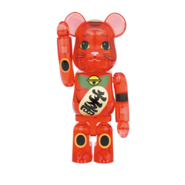 ベアブリック　Be@rbrick 招き猫　梅透明　100% 新品　3体