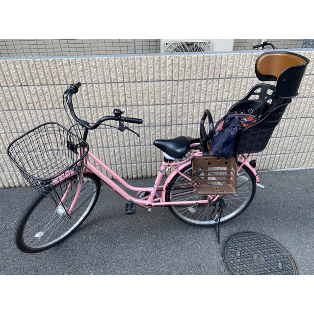 ママチャリ　子供のせ　非電動　後部座席付き　週2回程度使用自転車