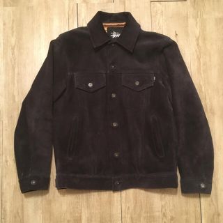 STUSSY Lux Suede Trucker Jacket スエード　S